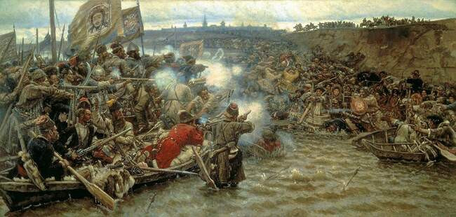 3. Василий Суриков. Покорение Сибири Ермаком Тимофеевичем (1895)