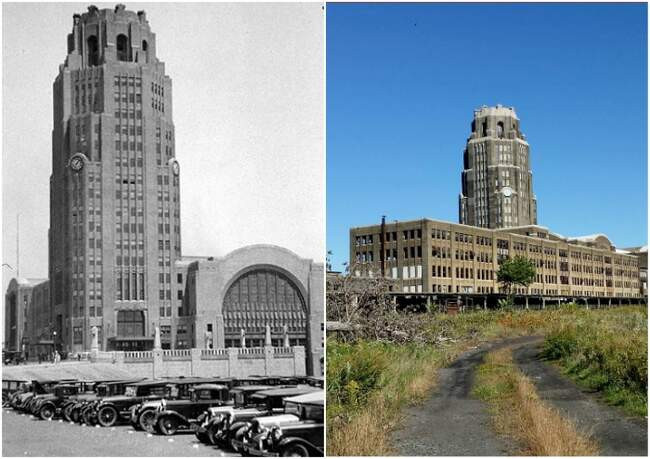 5. Центральный железнодорожный вокзал Buffalo Central Terminal в Буффало (США)