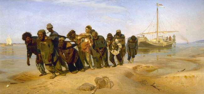«Бурлаки на Волге» (1870–1873)