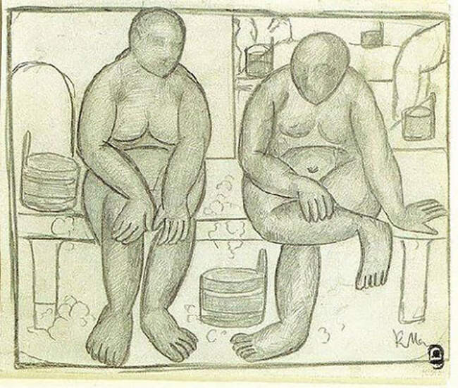 Казимир Малевич. В бане, 1910-11