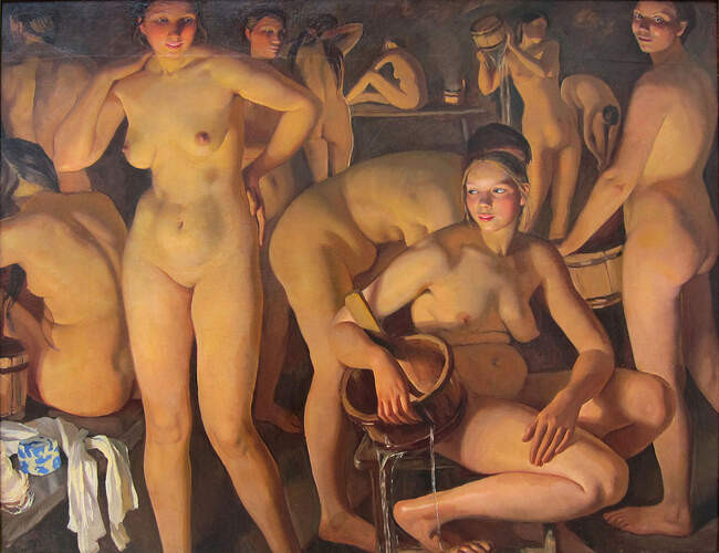 Зинаида Серебрякова. Баня, 1913