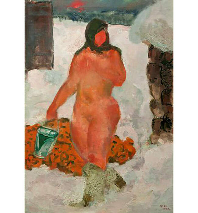 Юрий Пенушкин. Из бани, 1975