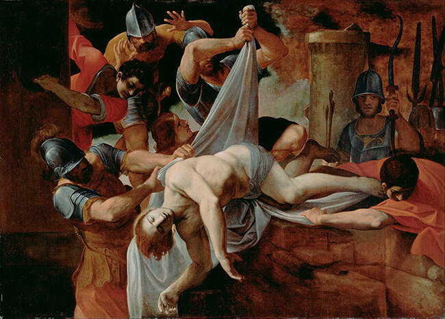 Лодовико Карраччи. «Святого Себастьяна сбрасывают в клоаку Максима» (1612)