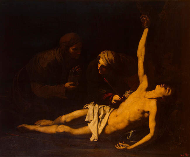 Хусепе Рибера. «Святой Себастьян и святая Ирина» (1628)