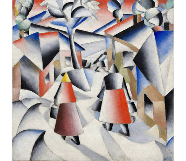 5. Казимир Малевич. «Утро после вьюги в деревне» (1912)