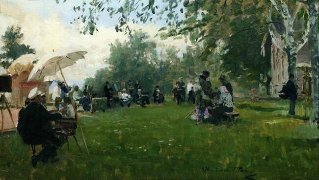 Илья Репин. На Академической даче. 1898