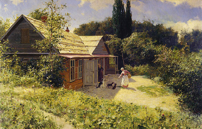 Александр Киселёв. Дача в Крыму. 1906