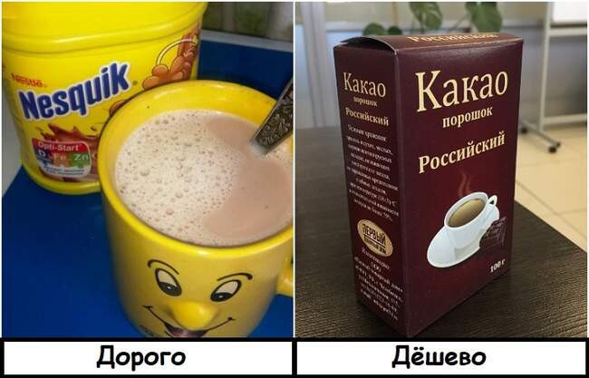 1. Брендовые какао-напитки