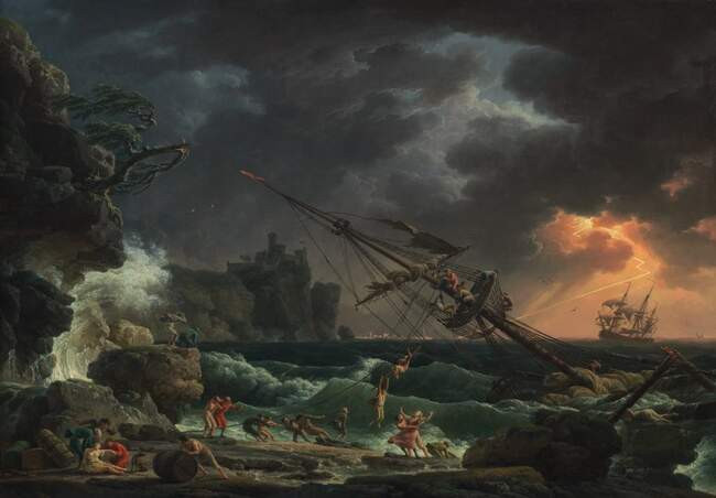 Клод Жозеф Верне, «Кораблекрушение» (1772)