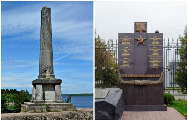 1. Обелиск и стела