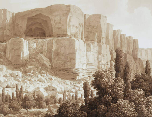 Карл фон Кюгельген. Вид пещерных скал близ Качикалена. Крым. 1824 год