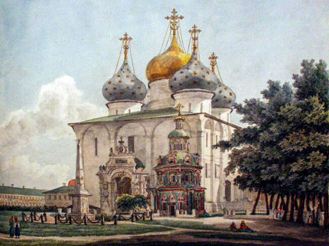 Огюст Кадоль. Собор Троице-Сергиевской лавры. Первая половина XIX в.