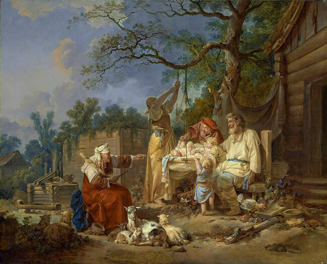 Жан-Батист Лепренс. Русская колыбель. 1764