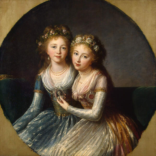Элизабет Виже-Лебрен. Портрет дочерей императора Павла I. 1796