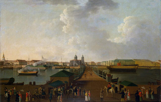 Бенжамен Патерсен. Вид Петербурга в день столетнего юбилея, 1803