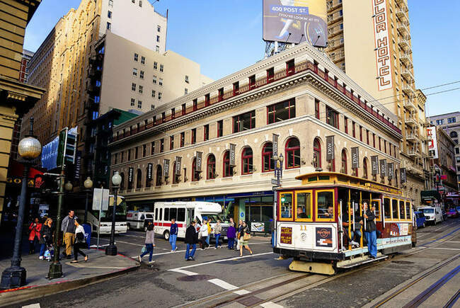 San Francisco cable car system. США