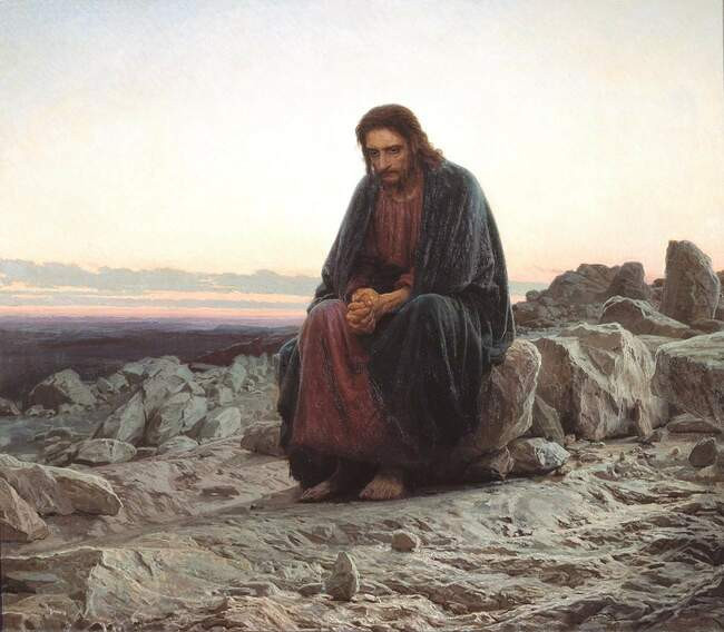 3. Иван Крамской. Христос в пустыне. 1872