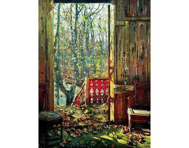 Исаак Бродский. Опавшие листья, 1913