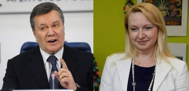 Любовь Полежай и Виктор Янукович