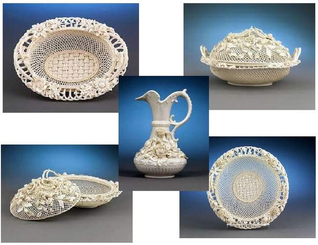 Плетеный ирландский кружевной фарфор фирмы «Belleek»