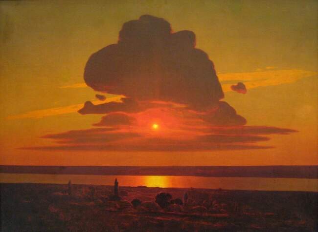10. «Красный закат», 1898 - 1908