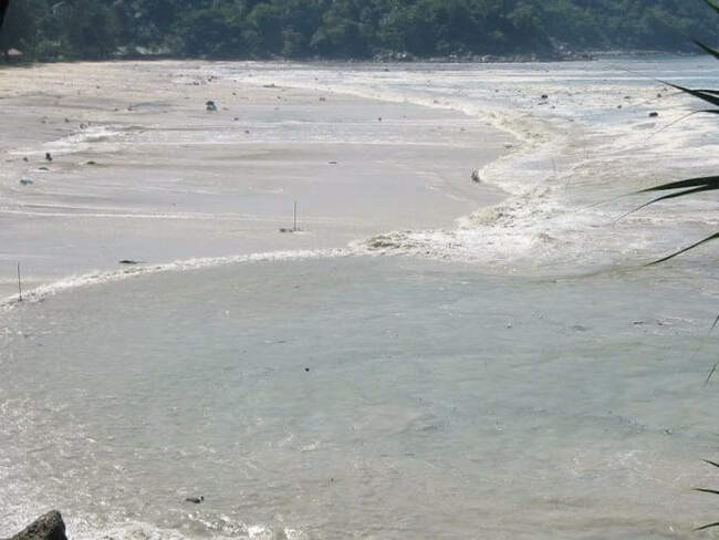 4. Вода отошла от берега