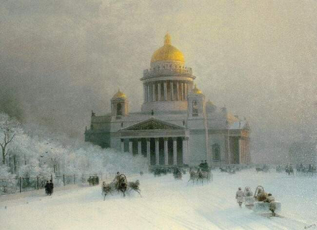 5-е место «Исаакиевский собор в морозный день» (1891)
