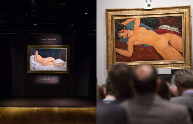 «Лежащая обнажённая (на левом боку)» (1917) и «Лежащая обнажённая» (1918), Амадео Клементе Модильяни