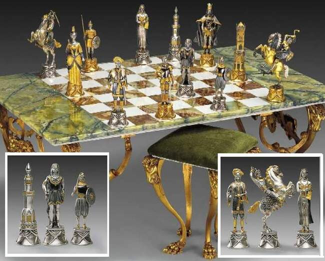 Шахматный комплект Каролинги & Мавры, Carolingians and Moors Chess Set — €90,434 (7 место)