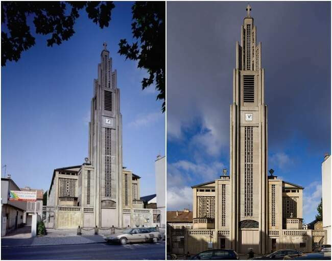 1. Храм Notre-Dame du Raincy в Рейнси (Франция)