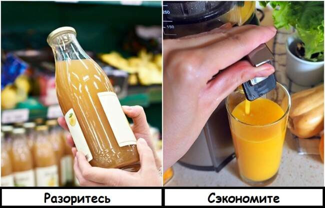 9. Готовые смузи и свежевыжатые соки