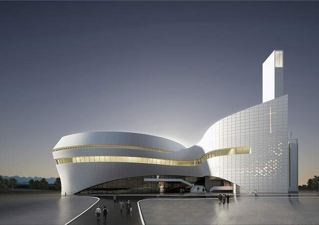 8. Церковь Dong Myung Church в городе Кванджу, концепт от компании Seoinn Design Group