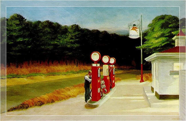 4. «Газ», Эдвард Хоппер (1940 год, масло)