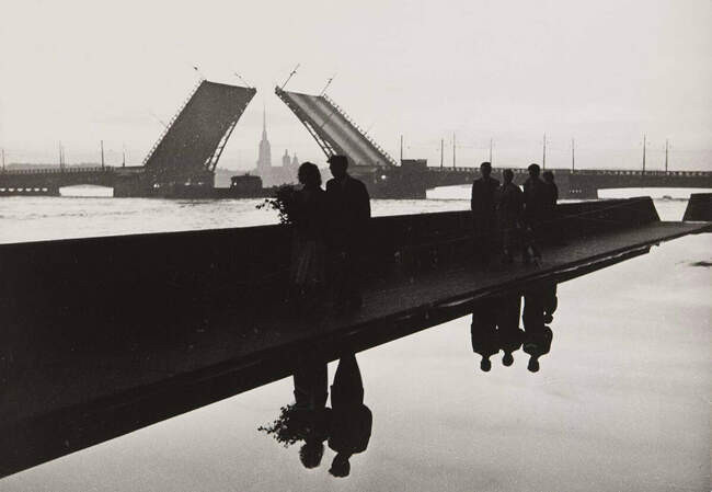 Белая ночь, Дворцовый мост, 1958