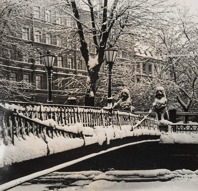 Львиный мост зимой, 1960-е