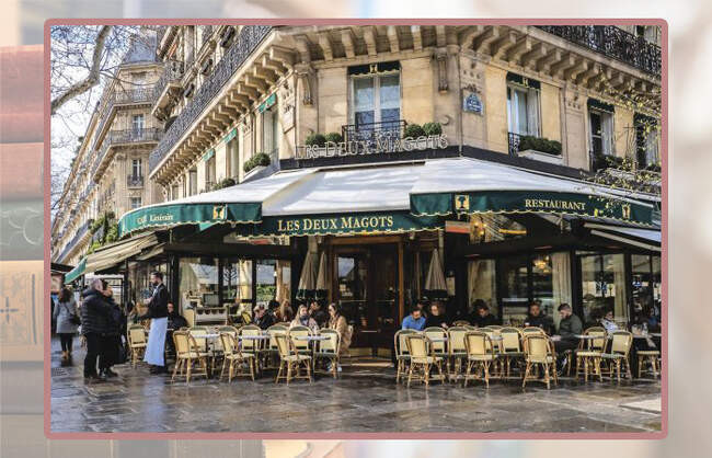 Кафе Les Deux Magots, Париж, Франция
