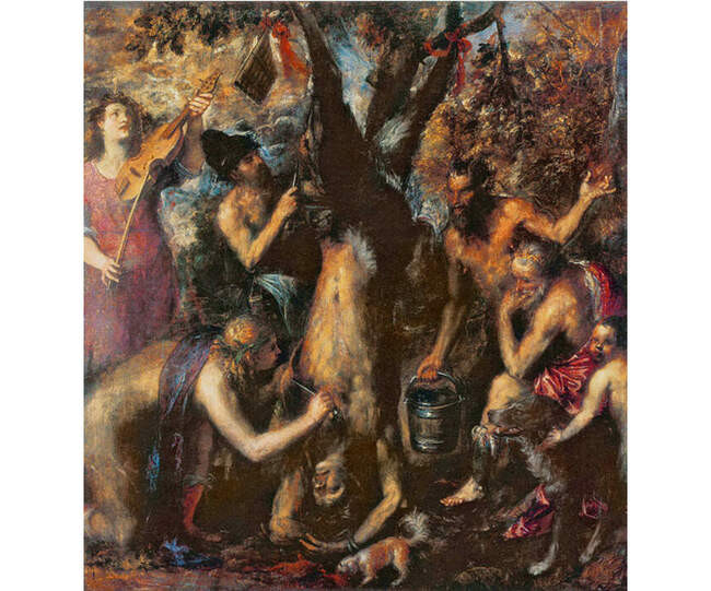 «Наказание Марсия» (фрагмент), Тициан (1570–1576 годы)