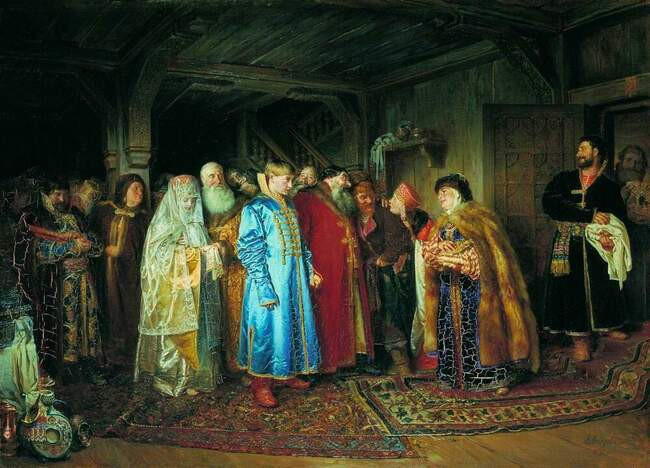 Клавдий Лебедев. Боярская свадьба, 1883