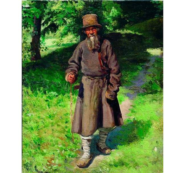 Николай Ярошенко. Крестьянин в лесу, 1880