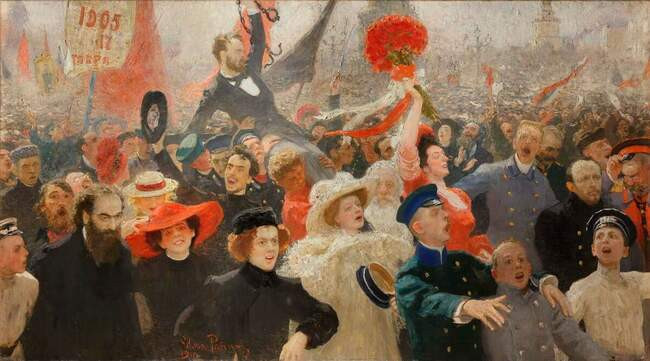 9. Илья Репин. Манифестация 17 октября 1905 года (1911 г.)