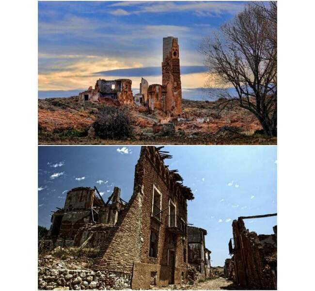 8. Город-призрак Бельчите в провинции Сарагоса (Испания)