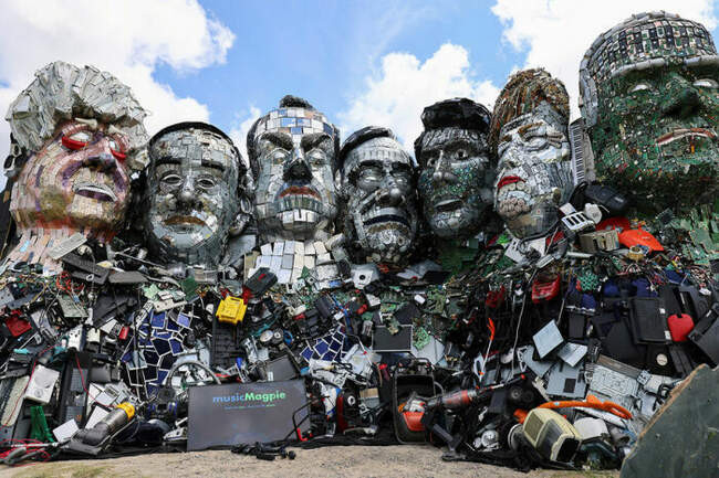 4. Аллюзия Mount Recyclemore в Графство Корнуолл от Джо Раша (Великобритания)