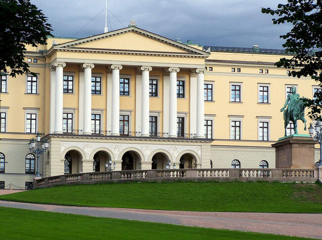 Королевский дворец в Осло (Норвегия)