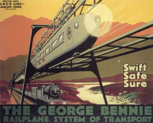 Рельсовый самолет Бенни (Bennie Railplane)