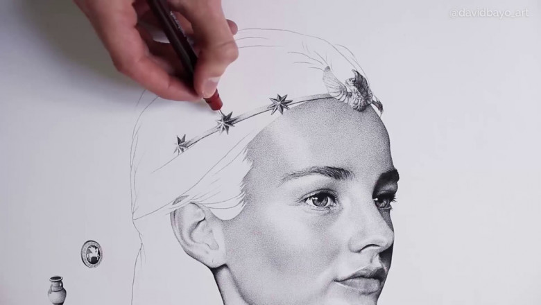 Точечный портрет от Дэвида Байо