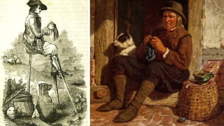 История зарождения "вязания на спицах" как исключительно мужского ремесла, и как женщины подвинули мужчин в этом искусстве
