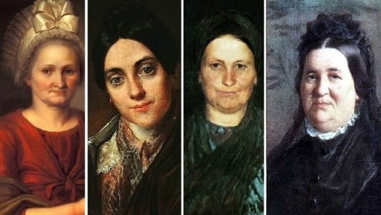 Мамы выдающихся художников: Маковская, Репина, Сурикова, Веницианова, Иванова, Айвазян, Петрова-Водкина, Кустодиева, Малевич, Лопес, Корбентус, Шилова