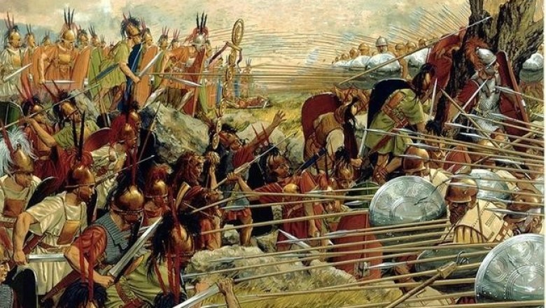 Битва между римской и македонской армией при Киноскефалах