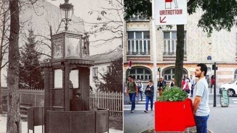 Как изменялись парижские уличные писсуары последний век