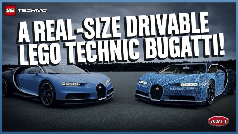 Полноразмерную модель Bugatti Chiron собрали из Lego